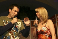 Foto ..... Kabarettist Dieter NUHR im Gespräch mit Petra VIETENHandball Lufthansa Final Four Herren am Sa. 29.03.2008Spieler / Sponsoren-Party im HH Rathaus© Claus Bergmann; Archiv